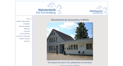 Desktop Screenshot of kleintierklinik-am-sonnenberg.ch
